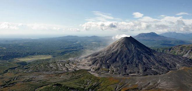 Vulkan anonymer aktiver Vulkan von Kamchatka