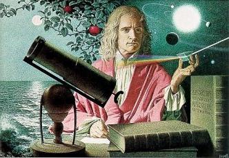 Der große Wissenschaftler Isaac Newton